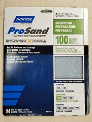 9" X 11" PROSAND 3PK 100grit