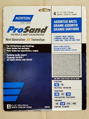9" X 11" PROSAND 4PK Assorted grits