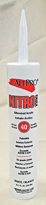 AP NITRO SILICONIZED 40YR WHITE