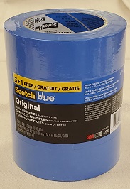 2090 3M 1.5" Blue Original Painter's Tape 4PK B3G4