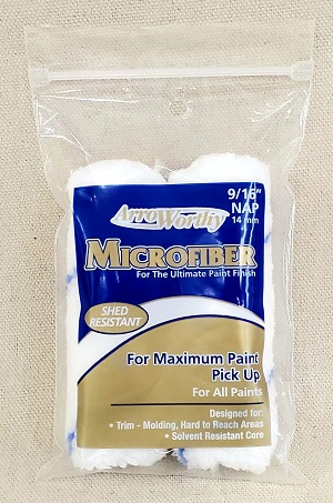 4" X 9/16" NAP MICROFIBER 2PK