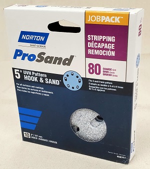 PROSAND 5" JOB PACK 80 grit  10 pk