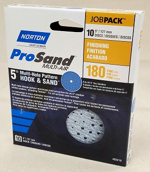 PROSAND 5" JOB PACK 180 grit 10 pk