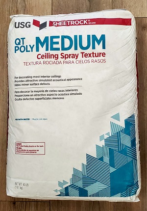 40LB USG QT MEDIUM Ceiling Spray Texture 