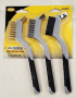 3 PC MINI WIRE BRUSH SOFT GRIP