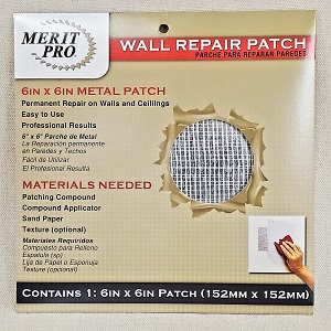 SELF ADHESIVE WALL PATCH 6" X 6"
