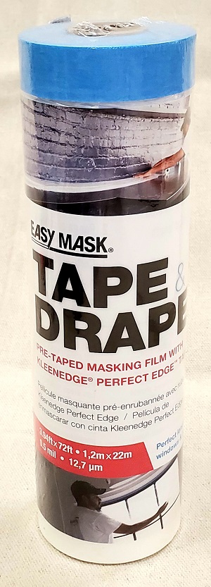 4X72 PRE-TAPED MASKING FILM 